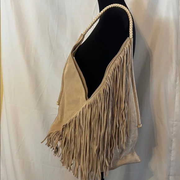 Vince Camuto Liann Fringe Suede Hobo
